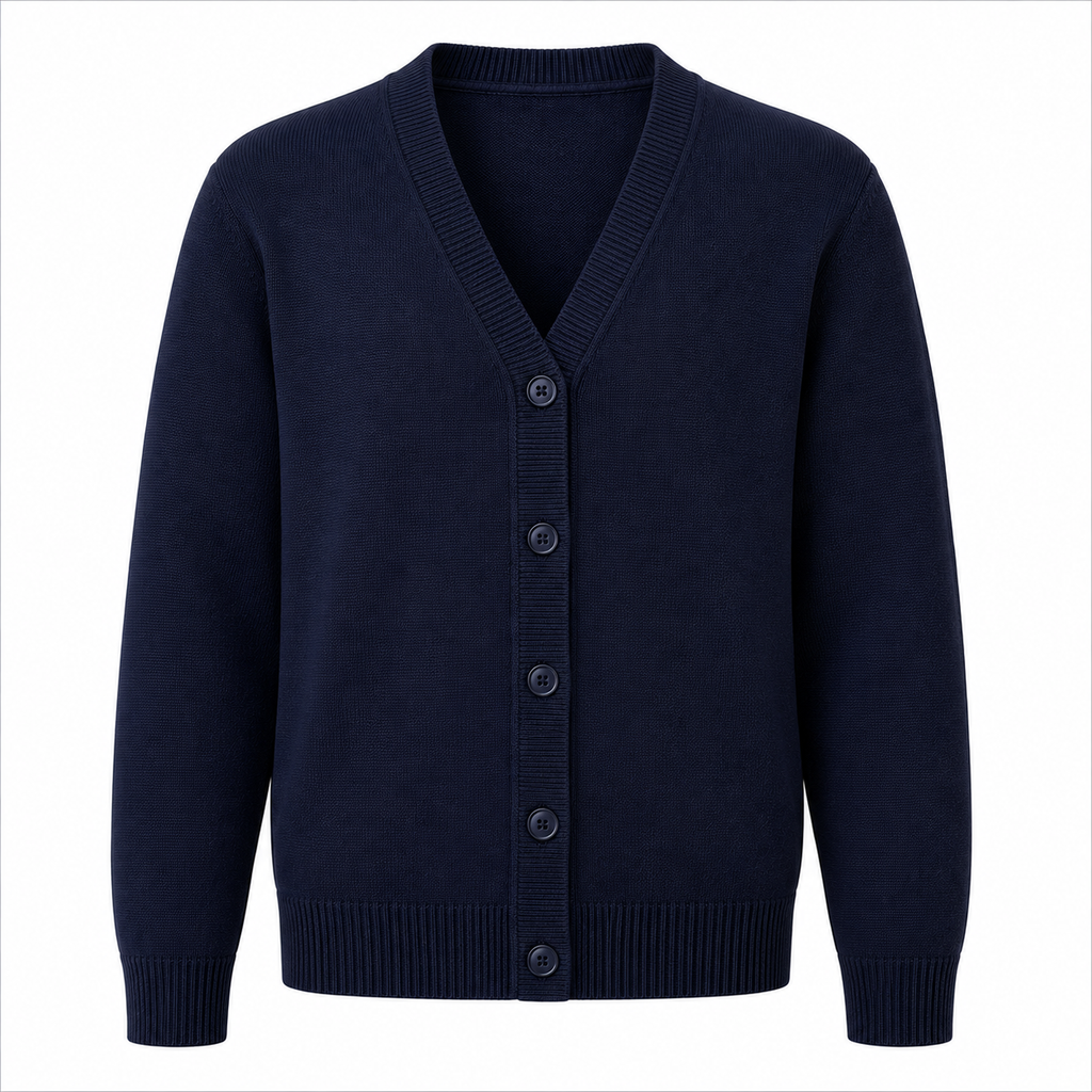 Bee Navy Fleece And Cardigan