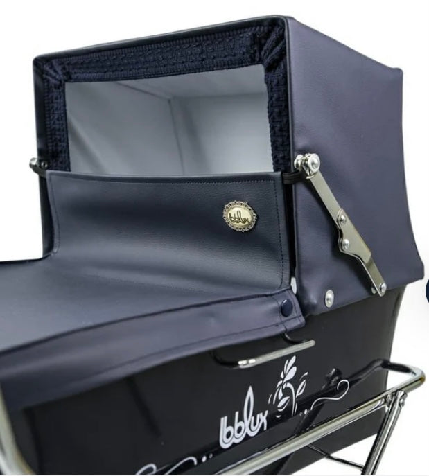 All Navy Donosti Pram By Bebelux (3 Handle Heights Available)