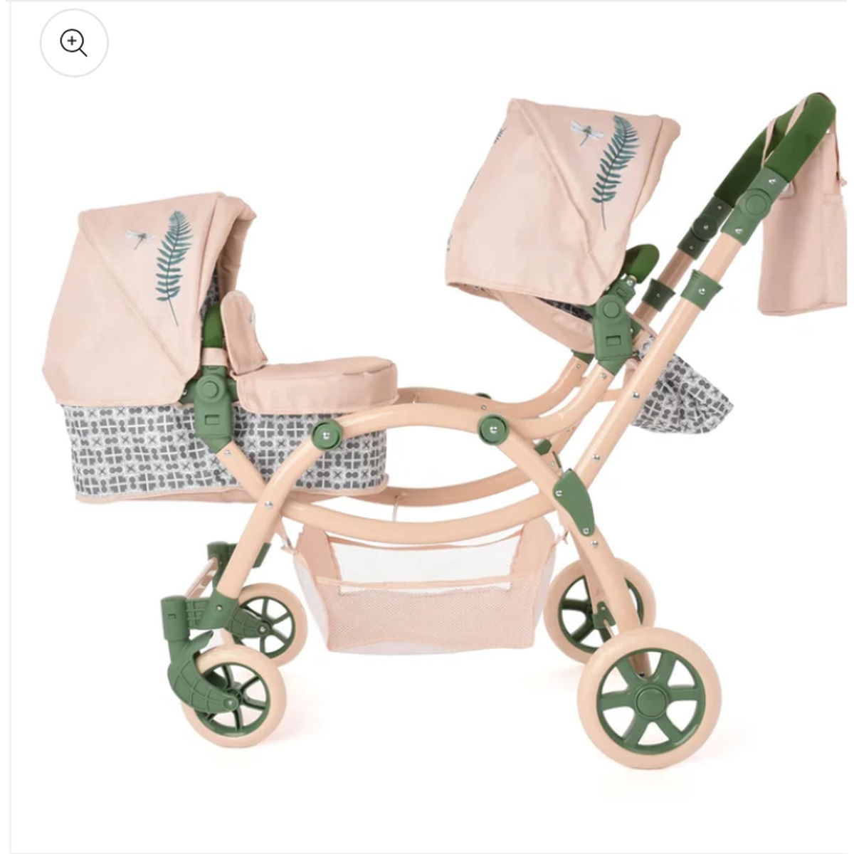 ROMA RHS TWIN DOLLS PRAM - FERN