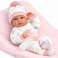 Girl Doll With Cushion 35cm