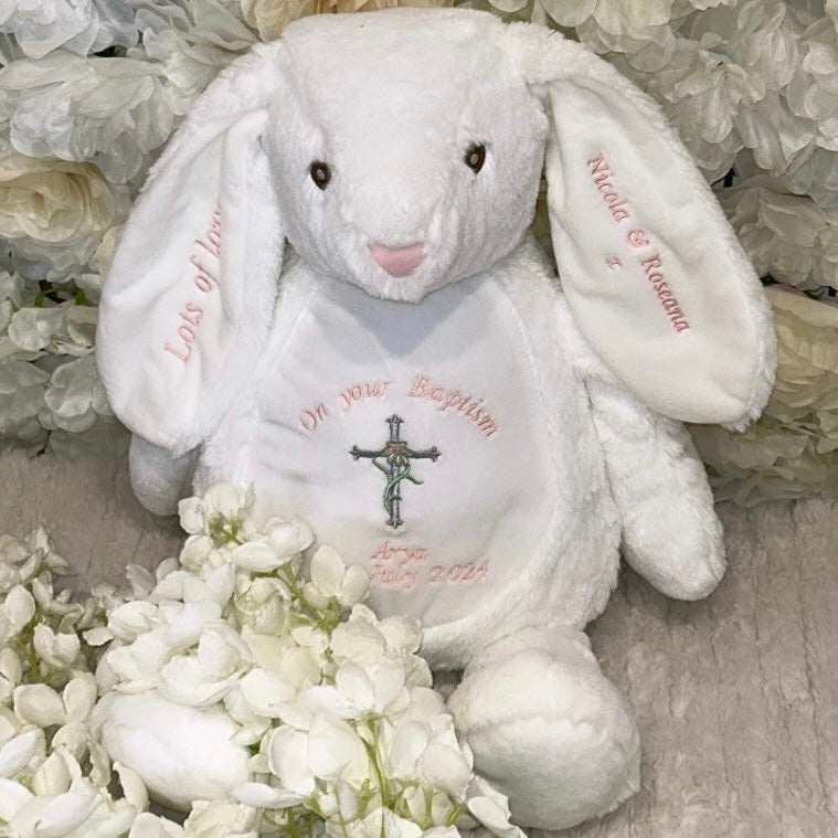 White Personalised Bunny