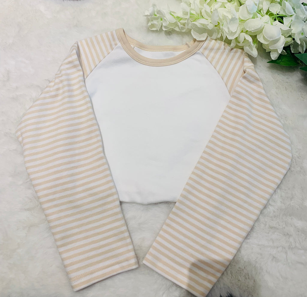 Beige and White Pyjarmas