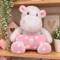 Pink Hippo and Blanket