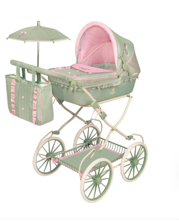 Decuevas Doll Pram 81cm - Botanic Mint Green Collection