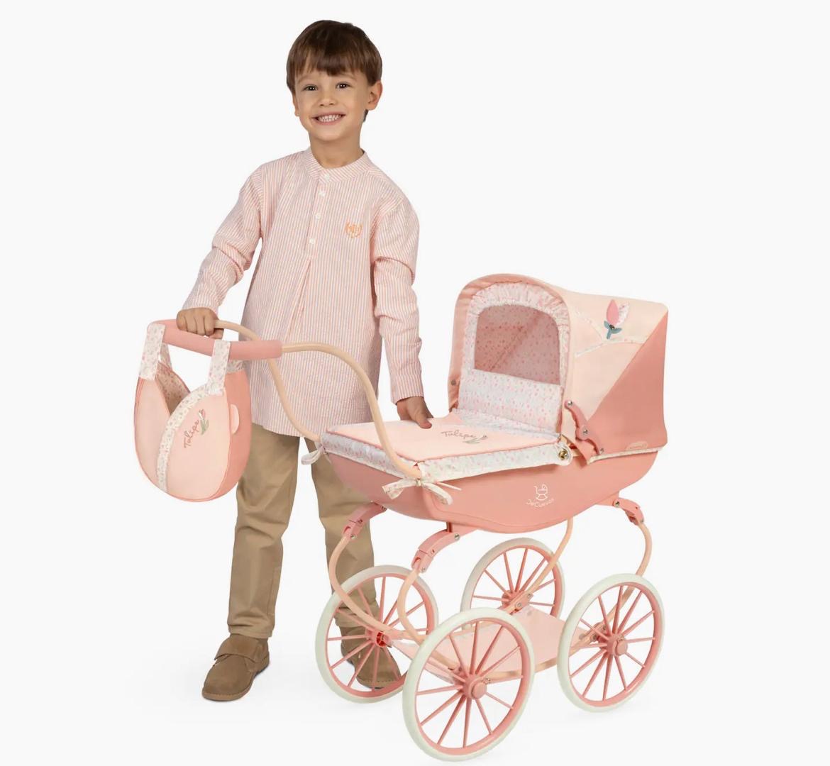 Tulip Peach Spanish Dolls Carriage Pram