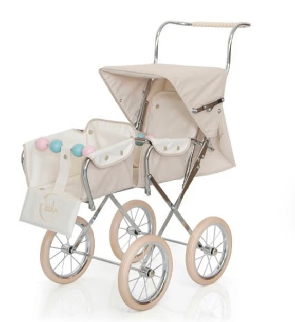 Beige Twin Paris Pushchair By Bebelux