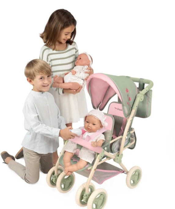 Decuevas Twin Doll Pram 72cm - Botanic Collection