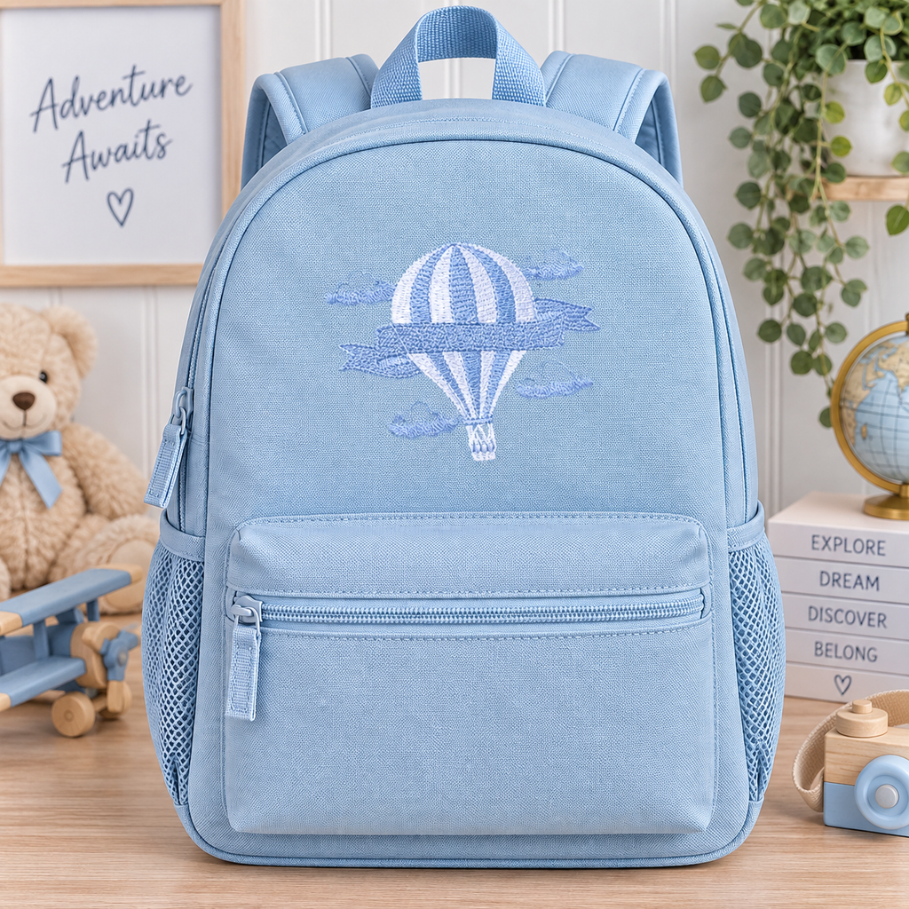 Personalised Baby Blue Backpack