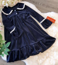 Navy Velvet Nightie