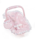 La Nina Carlota Pink And White Star Print Dolls Car Seat