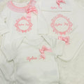Pink and White Frilled Four Piece Set