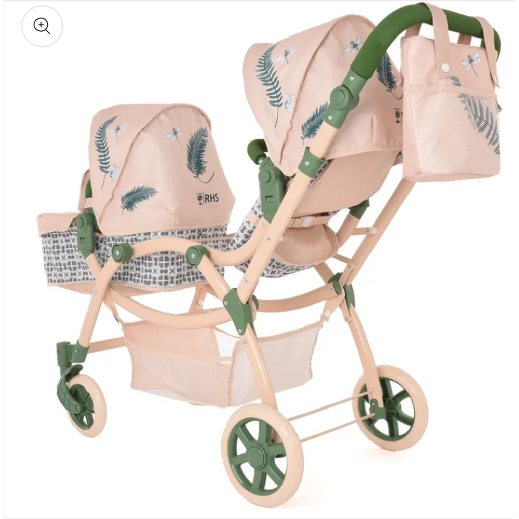 ROMA RHS TWIN DOLLS PRAM - FERN