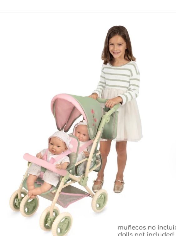 Decuevas Twin Doll Pram 72cm - Botanic Collection