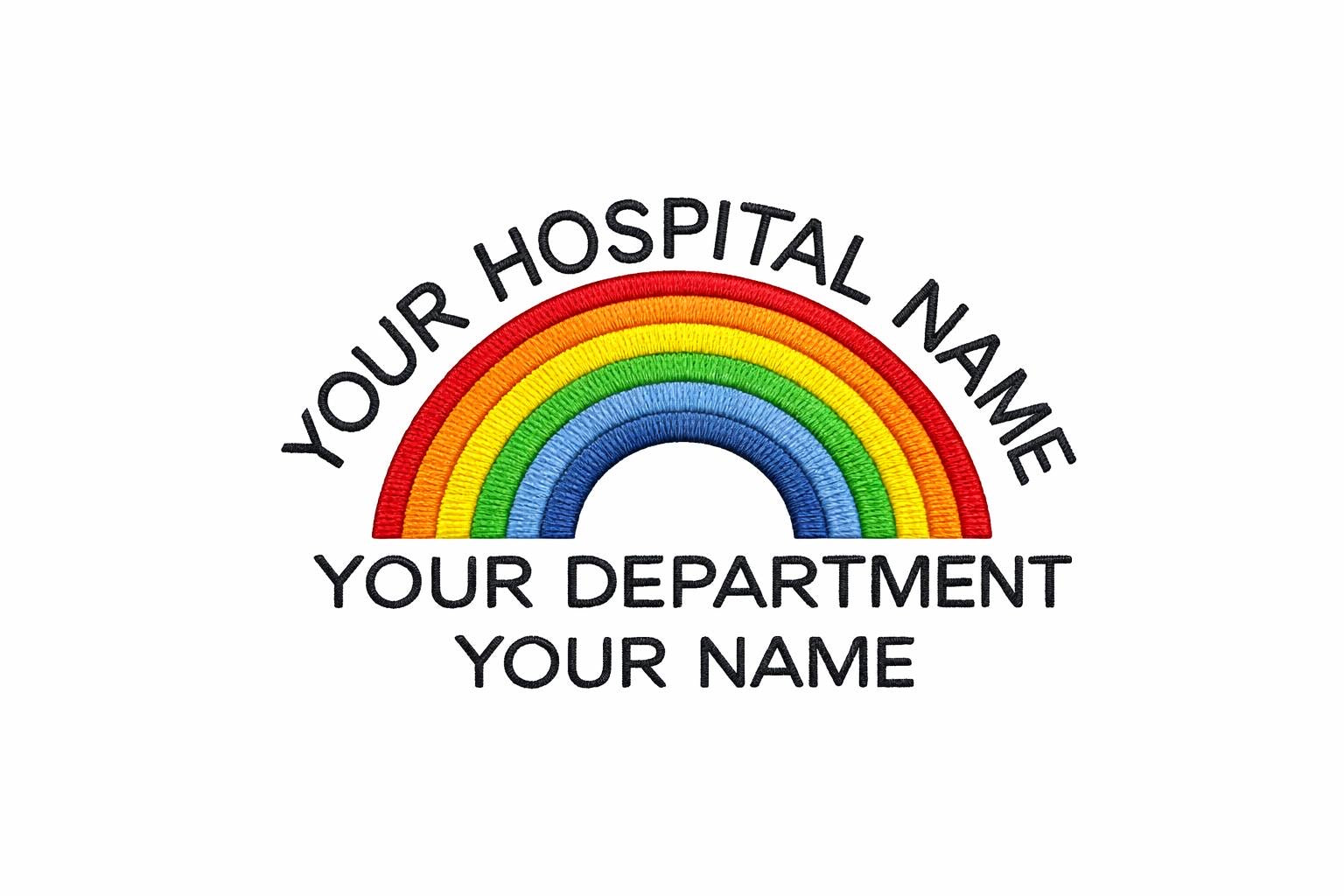 Rainbow Black Fleece