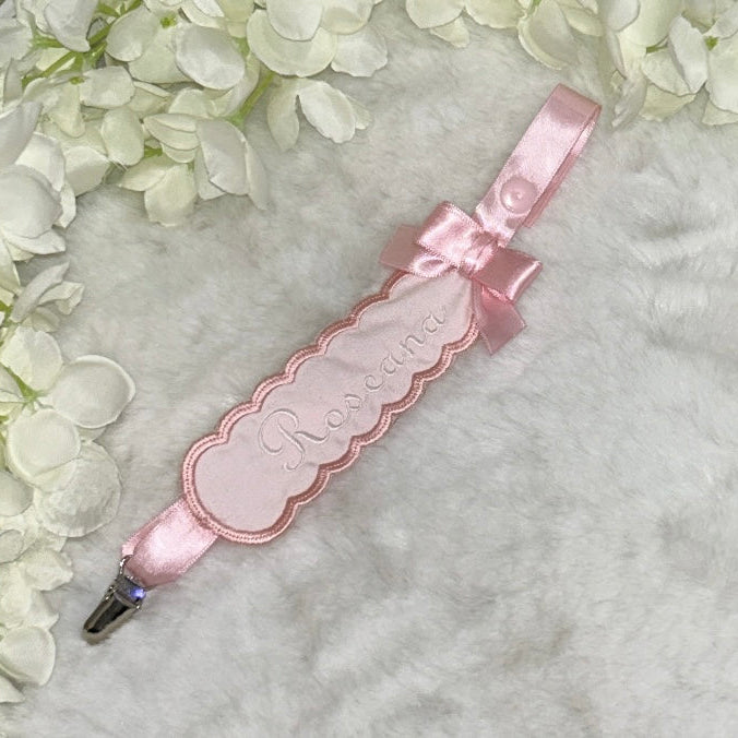 Traditional Pink Handmade Dummy Clip