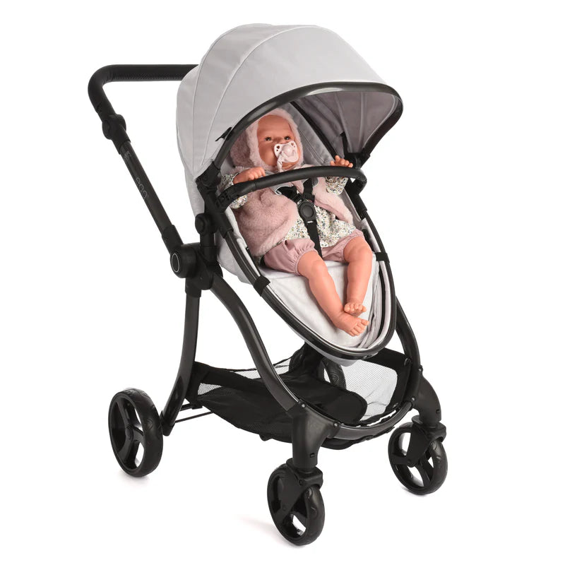 Egg Dolls Pram - Houndstooth Silver