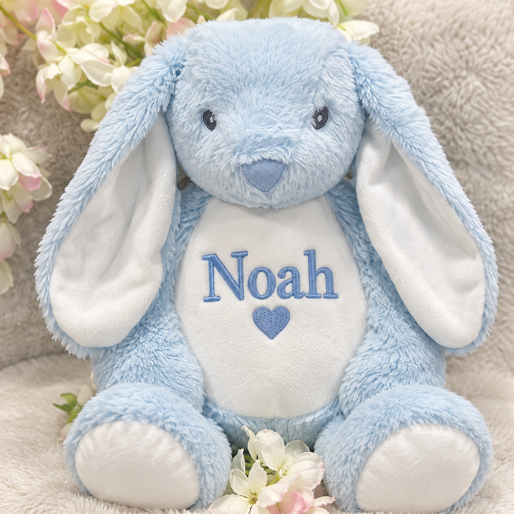 Blue Personalised Bunny