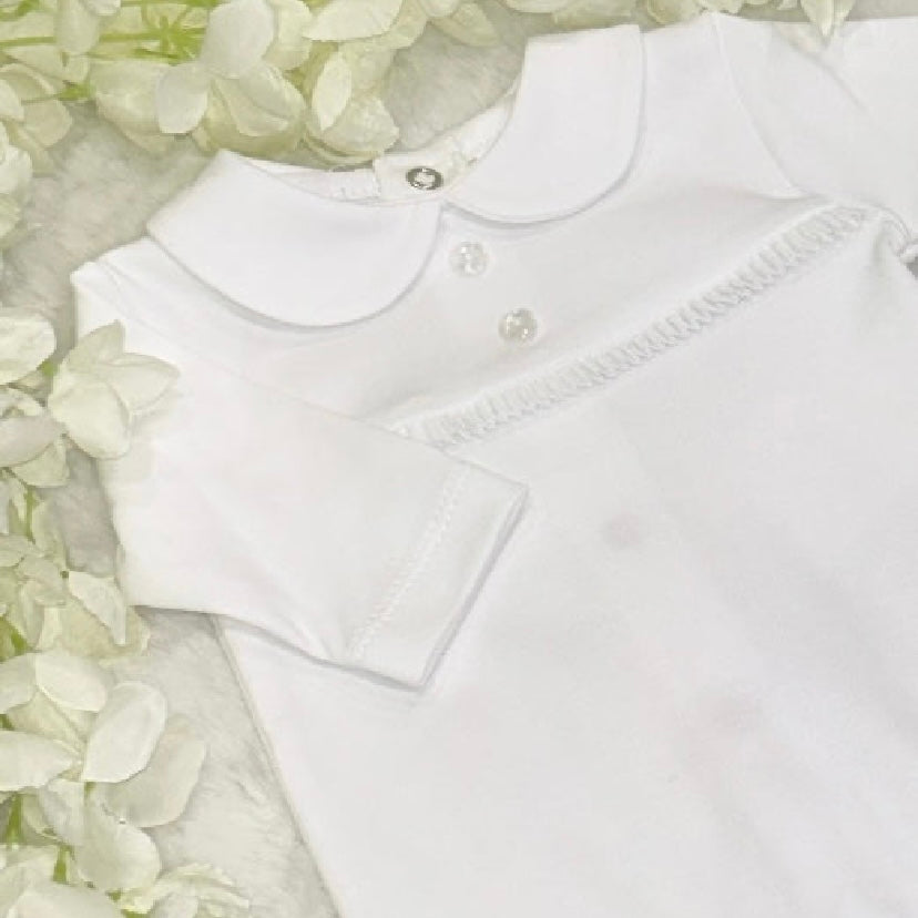 White Traditional Romper