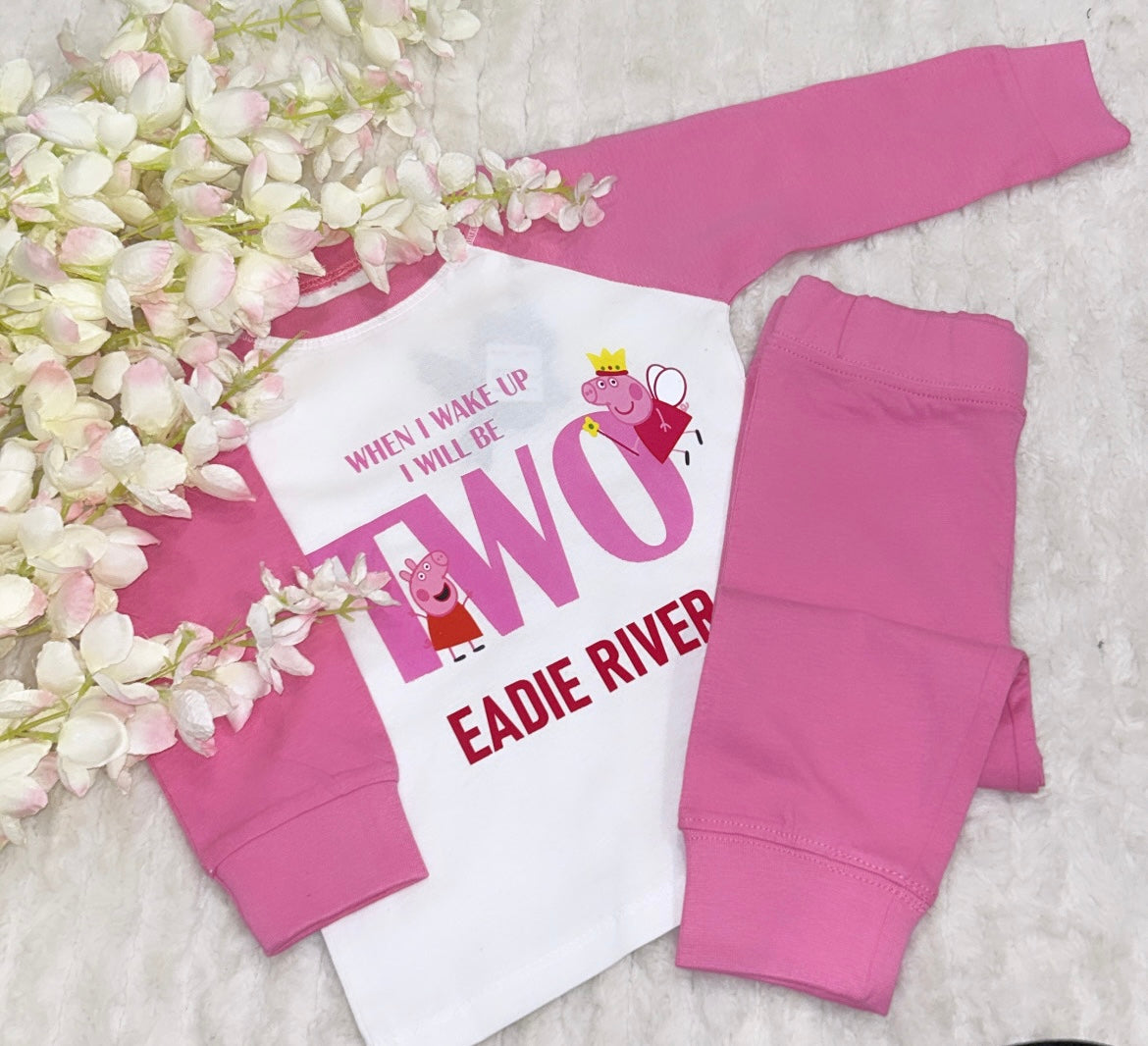 White and Pink Pyjamas