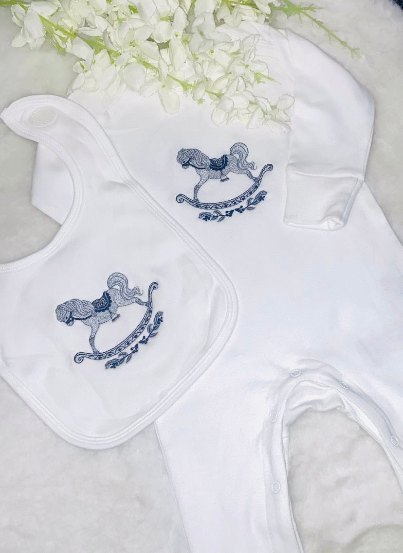 Navy Rocking horse set