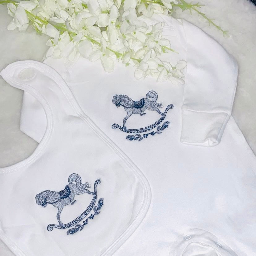 Navy Rocking horse set