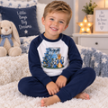 White and Navy Pyjamas