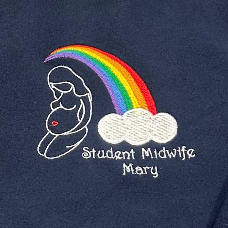Student Midwife Navy Fleece And Cardigan