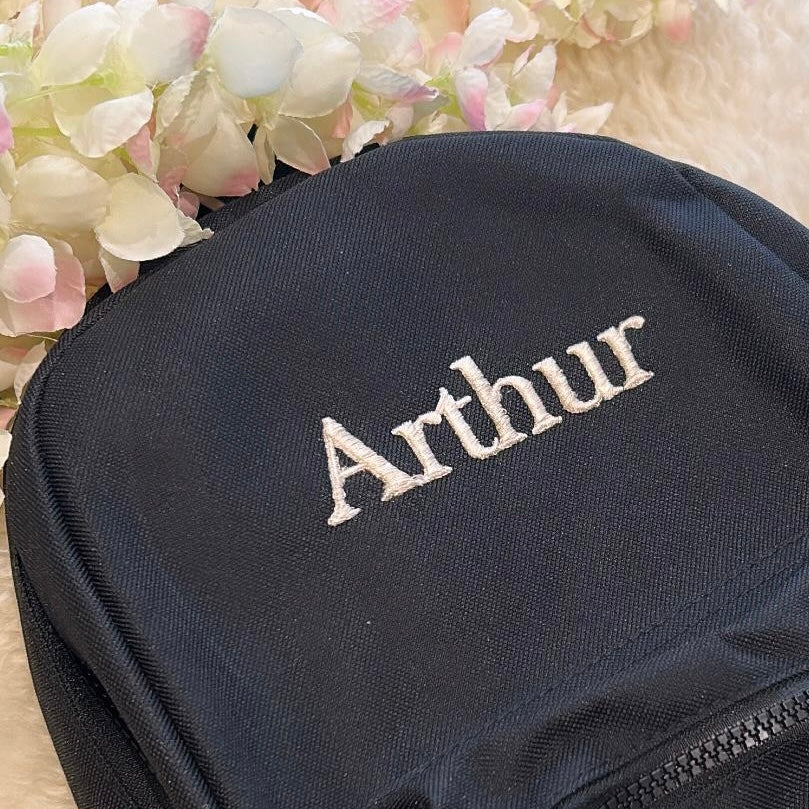 Personlised Black Backpack
