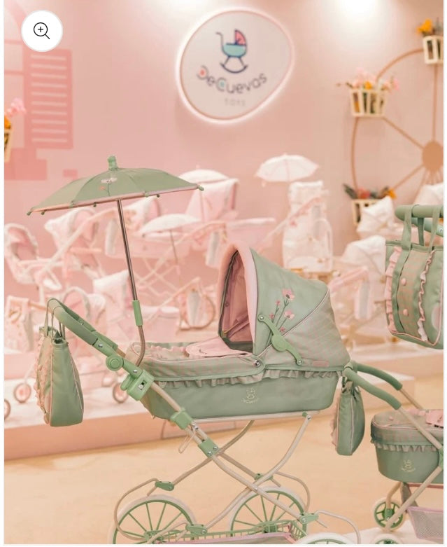 Decuevas Doll Pram 81cm - Botanic Mint Green Collection