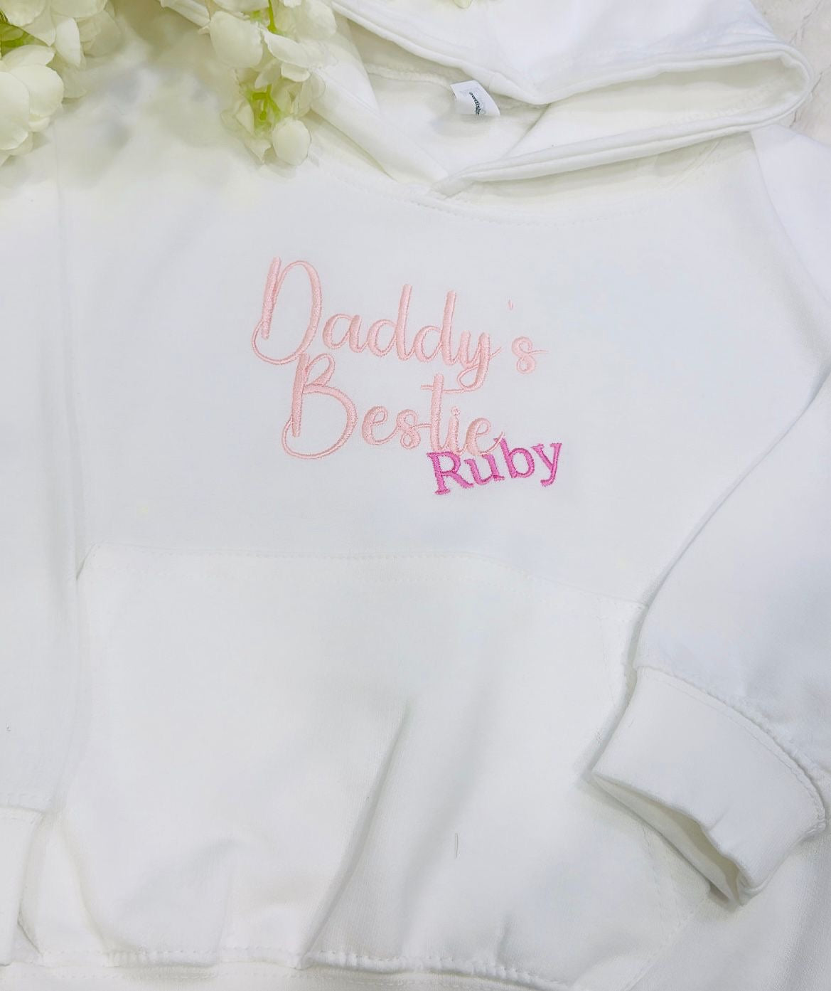 Daddys Bestie Girls Hoodie