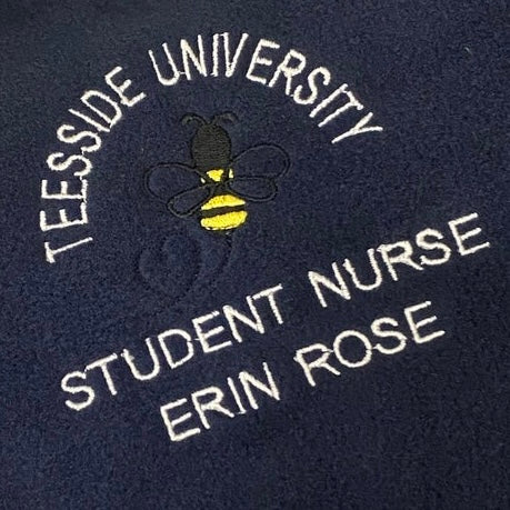 Bee Navy Fleece And Cardigan