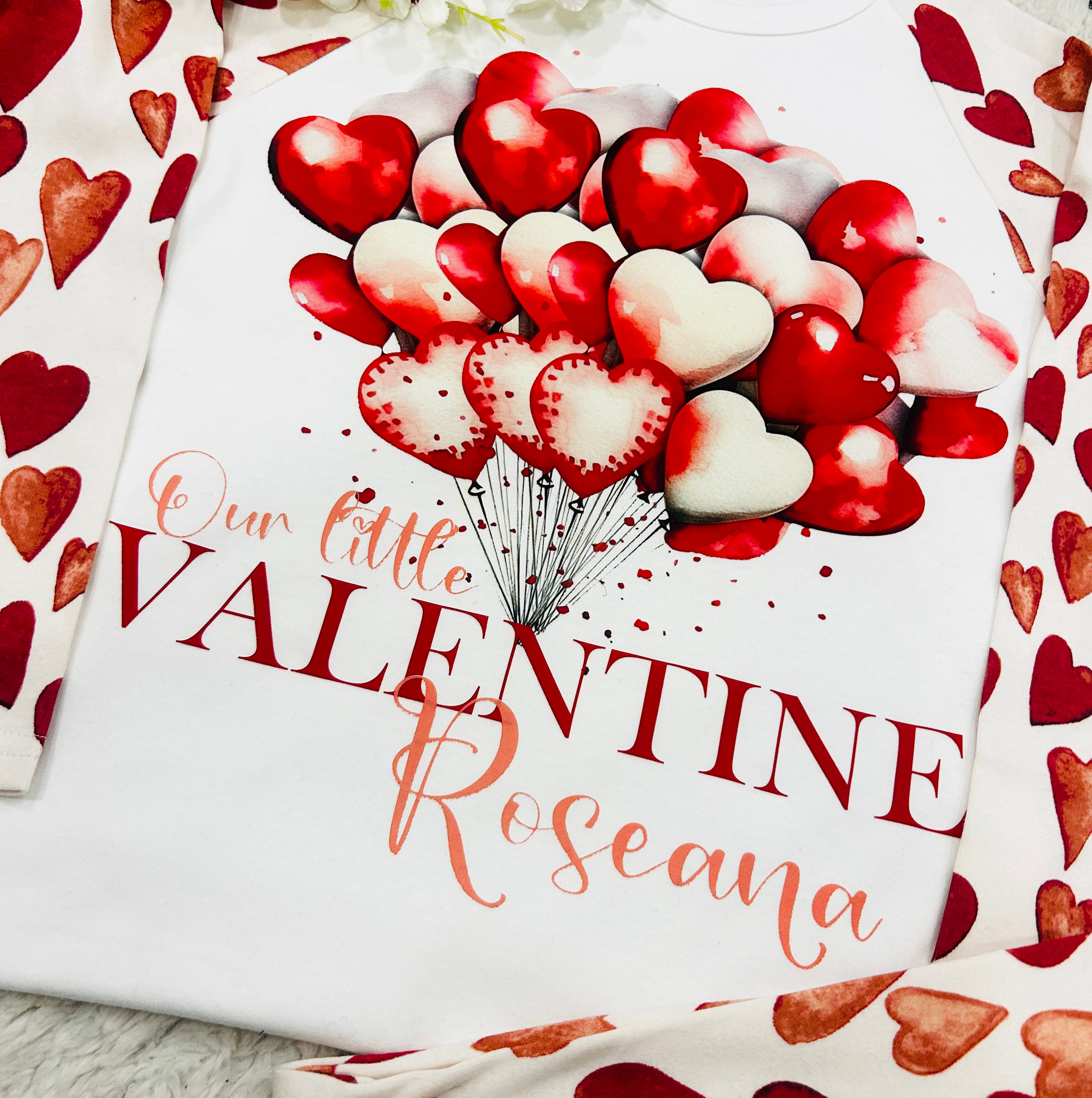 Red and White Heart Pyjamas