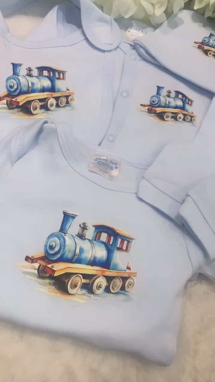 Boys Train Blue Set