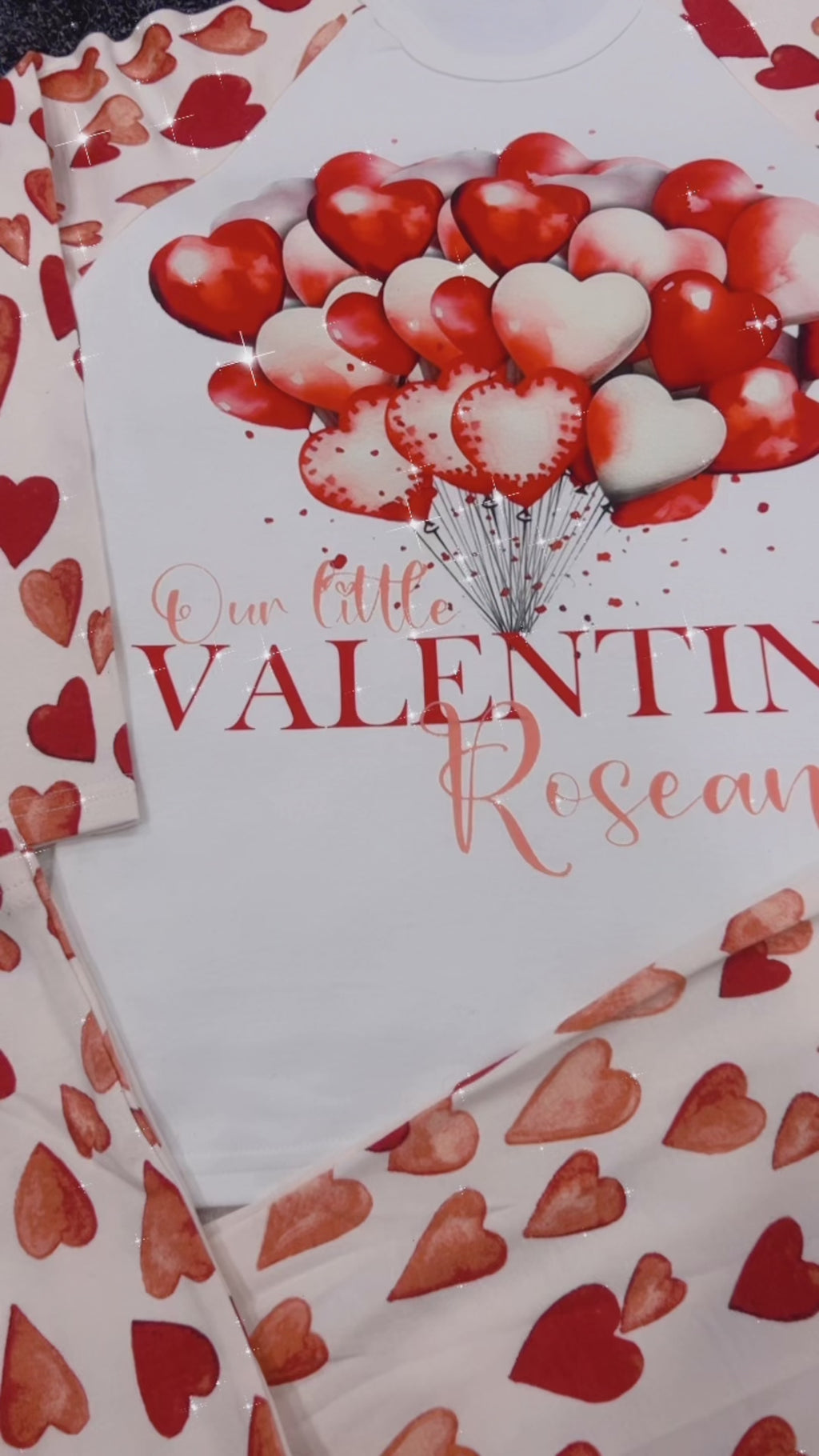 Red and White Heart Pyjamas