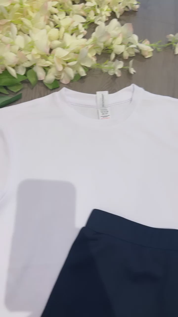 Navy p.e skort and T-shirts