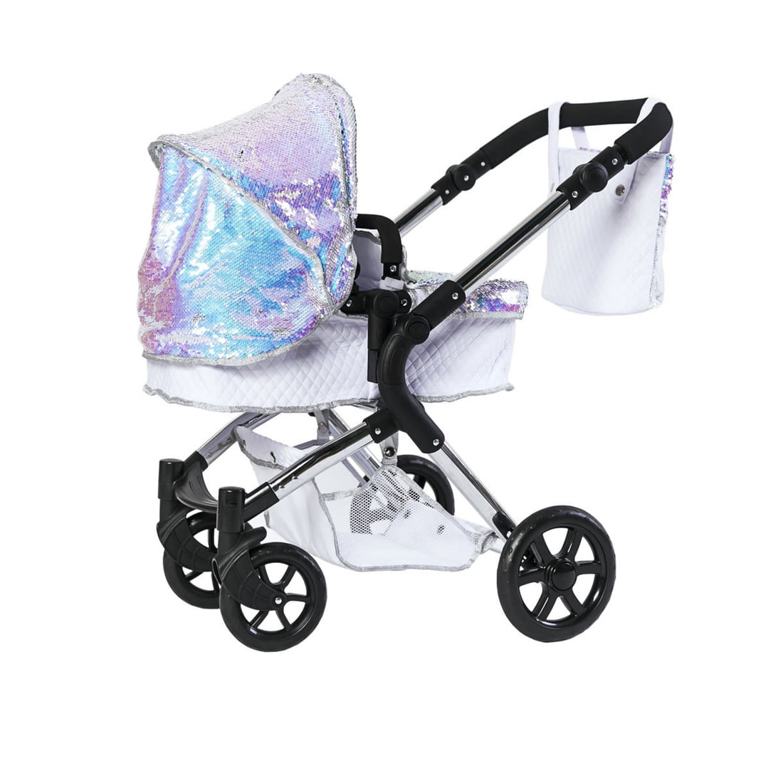 Roma Polly Single Dolls Pram -Mermaid
