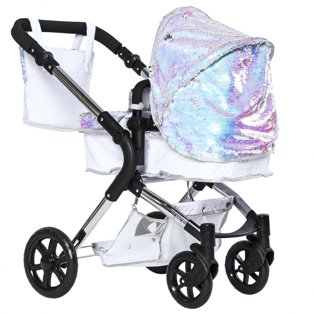 Roma Polly Single Dolls Pram -Mermaid