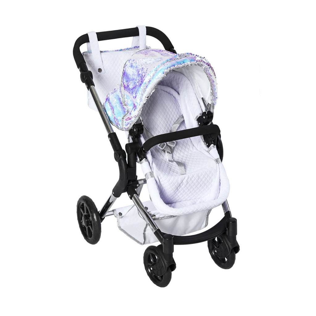 Roma Polly Single Dolls Pram -Mermaid