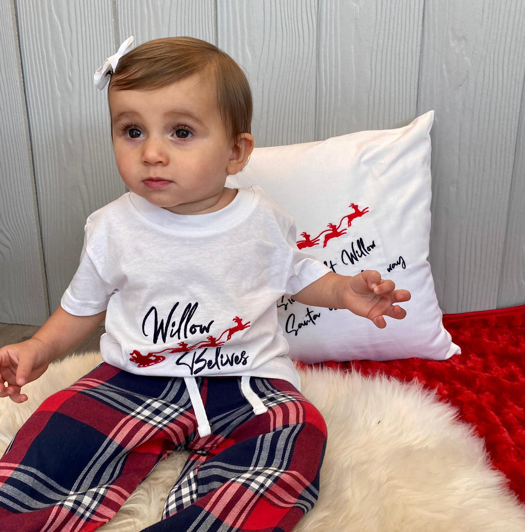 Personalised Christmas Pyjamas and Pillows