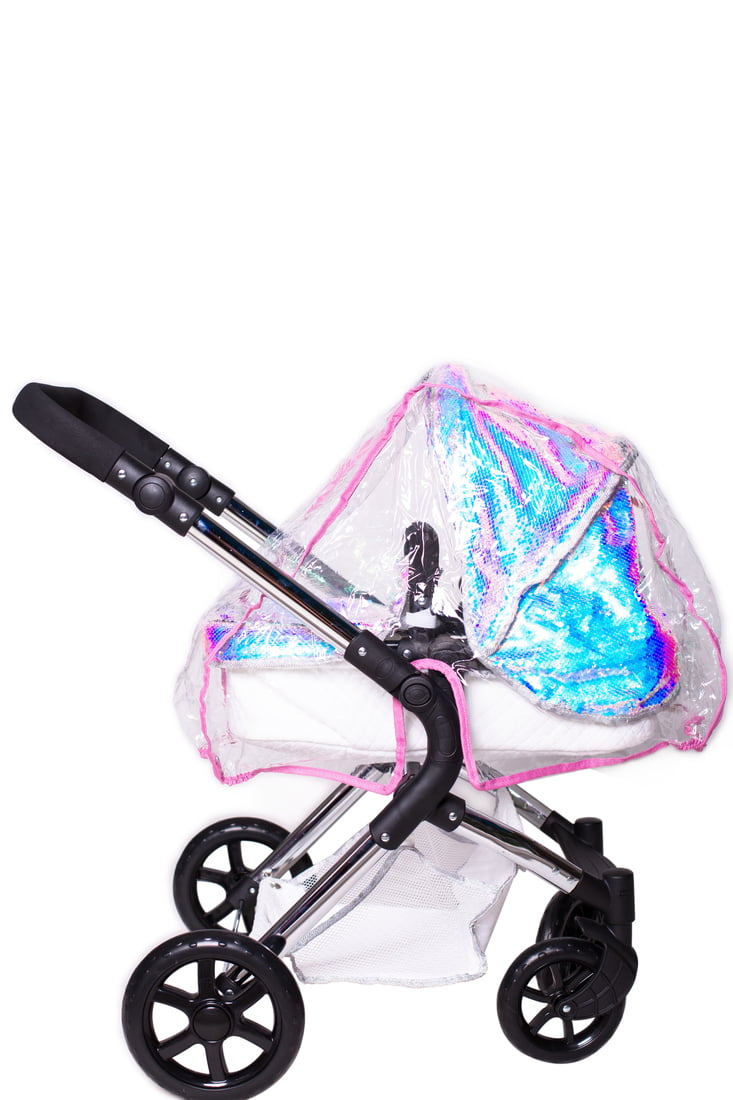 Roma Polly Single Dolls Pram -Mermaid