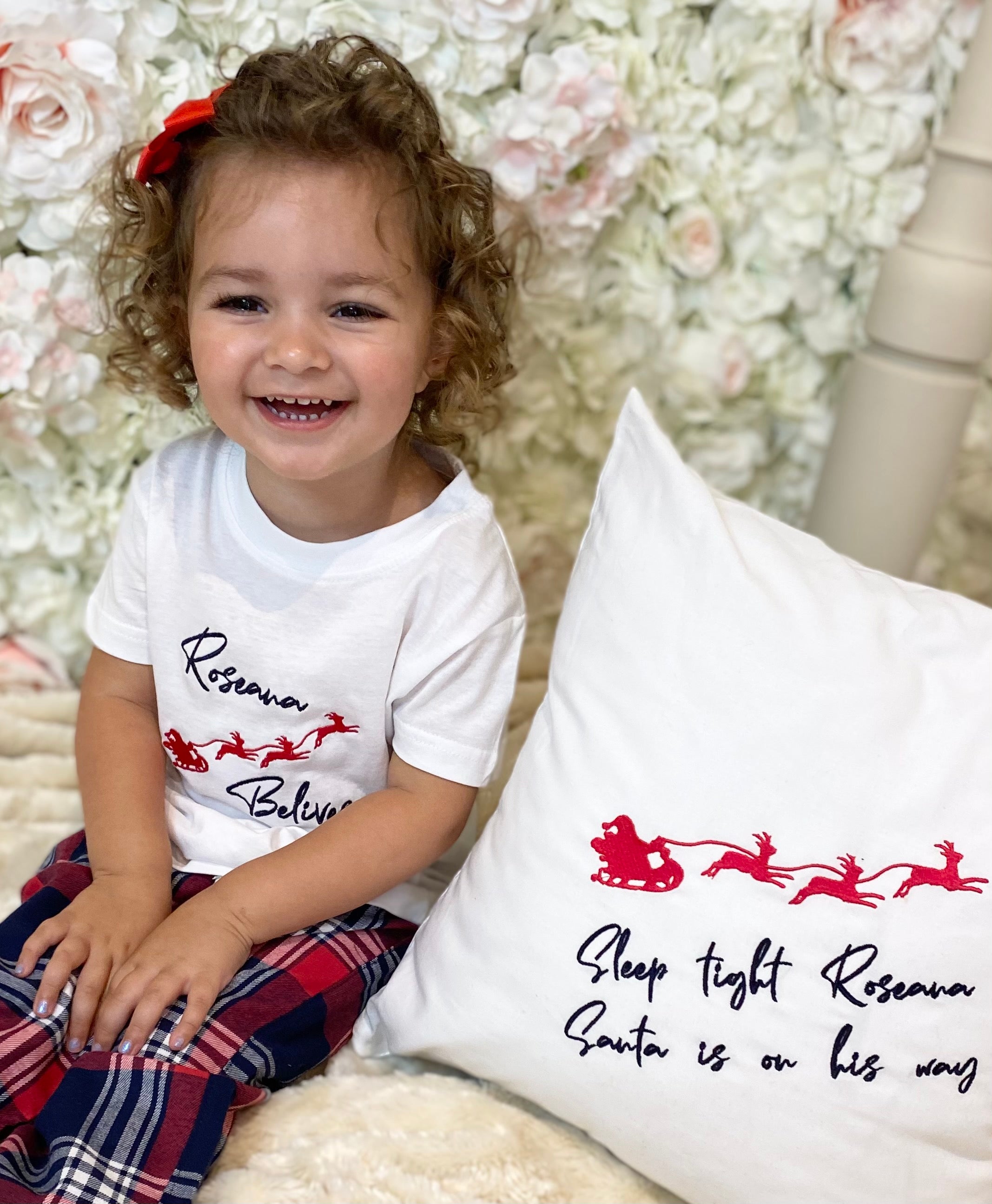 Personalised Christmas Pyjamas and Pillows