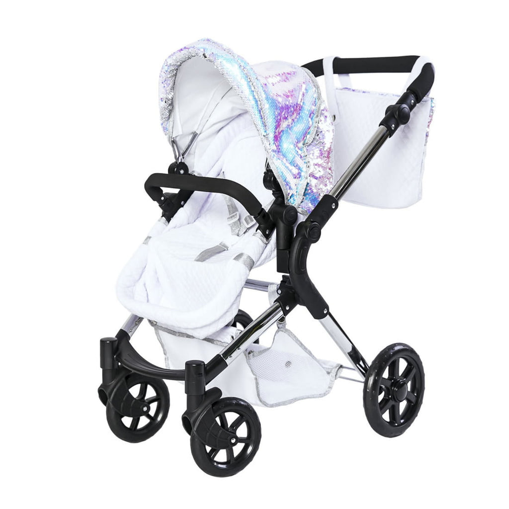 Roma Polly Single Dolls Pram -Mermaid