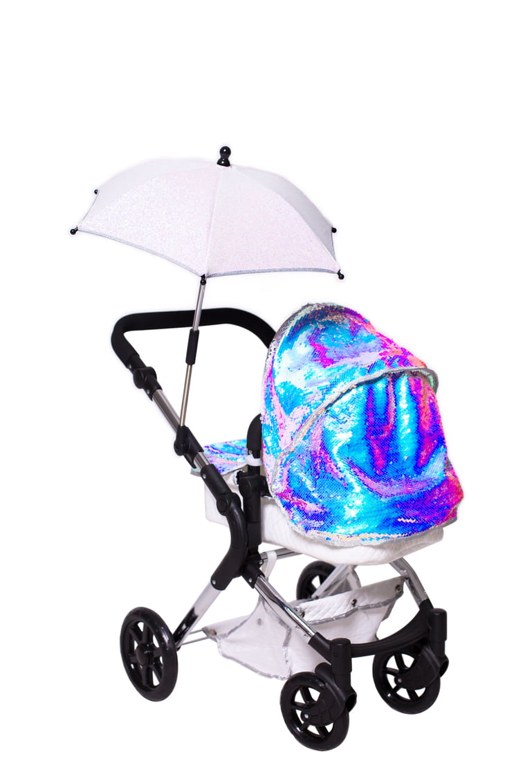 Roma Polly Single Dolls Pram -Mermaid