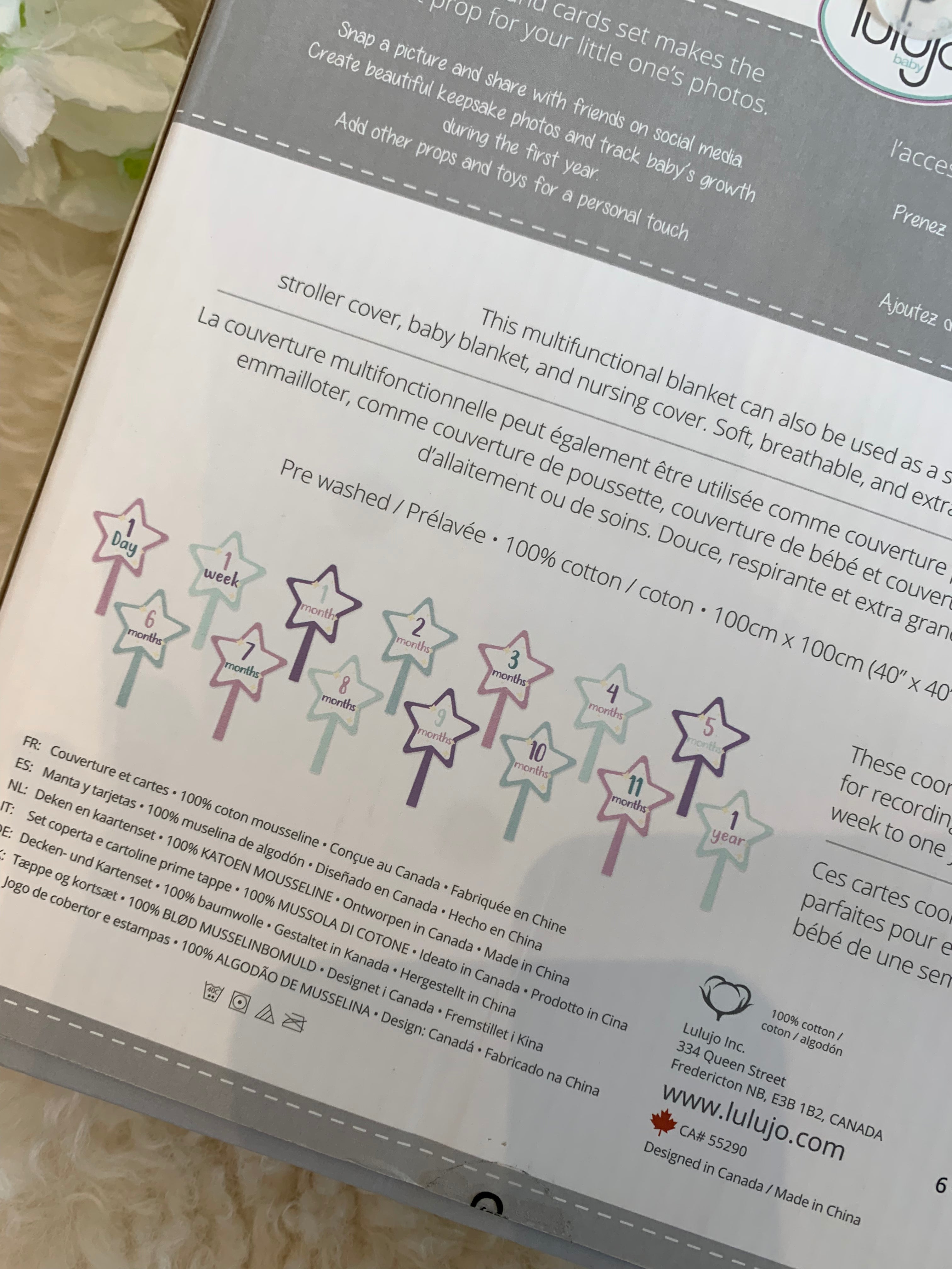 Baby’s First Year - ‘Something Magical’ Blanket and Timecards