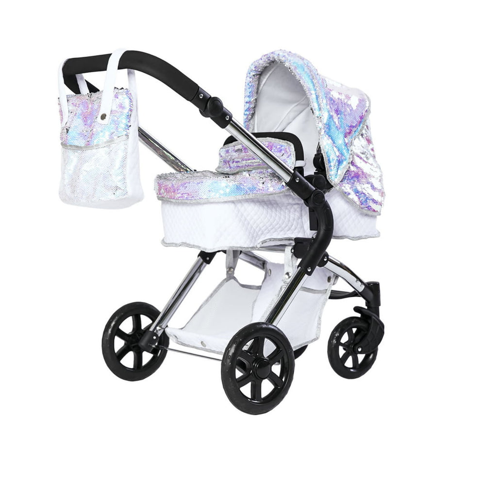 Roma Polly Single Dolls Pram -Mermaid