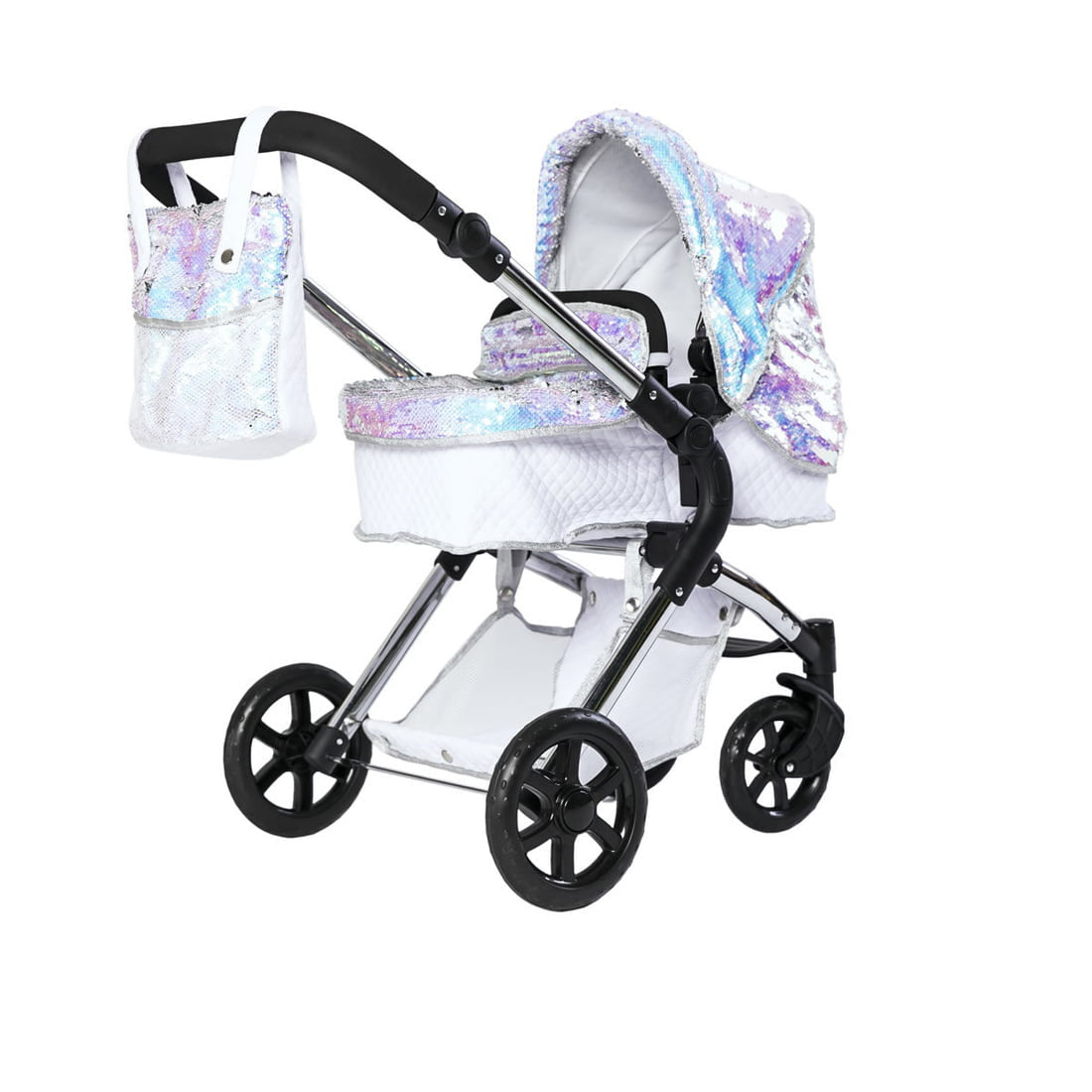 Roma Polly Single Dolls Pram -Mermaid